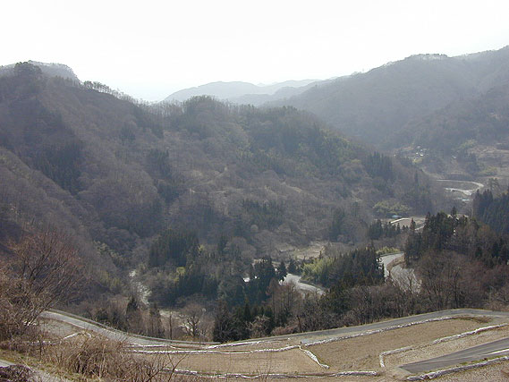 八坂村の風景